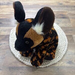 Aurora African Wild Dog Plush Stuffed Animal 12” Destination Nation
